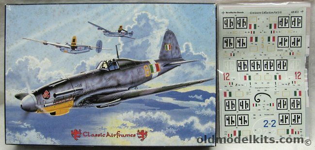 Classic Airframes 1/48 Fiat G-55 Centauro with AeroMaster Decals, 409 plastic model kit